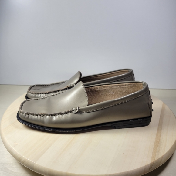 Tod’s Pewter Patent Leather Loafer Slip On Men’s Size 9.5 - Picture 3 of 14